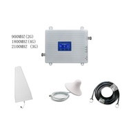 900mhz 1800mhz 2100mhz cell phone signal booster triband signal booster 2G 3G 4G cellular amplifier 
