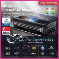 AWOL VISION LTV-3000 PRO 4K 3000 ANSI LUMENS 3D TRIPLE LASER TV / ULTRA SHORT THROW PROJECTOR 2 YRS 