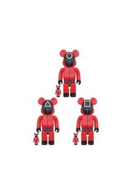 預訂 Pre Order - BE@RBRICK SQUID GAME(イカゲーム) GUARD "○/△/□" 100％ & 400％ & 1000% 魷魚遊戲