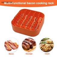[springeven] Silicone Bacon Cooker al Air Fryers Non Stick Reusable Baking Pans Kitchen Accessories For Oven Frying Roasg New Stock