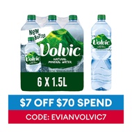 Volvic Natural Mineral Water 6 x 1.5L - Case