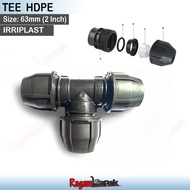 HDPE Fitting 63mm TeeEQUAL 63mm HDPE Pipe Connection 63mm HDPE Tee/ 63mm TeeEQUAL
