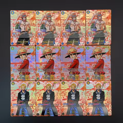 One Piece TCG OPCG English Leader card OP13 Red manga card Luffy Ace Sabo OP13-118 OP13-119 OP13-120