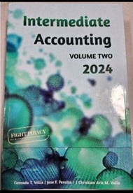 INTERMEDIATE ACCOUNTING Vol.2 2024 ed.by valix