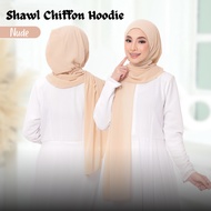 SHAWL HOODIE KAIN HEAVY CHIFFON NEW STYLE TRENDING NOW