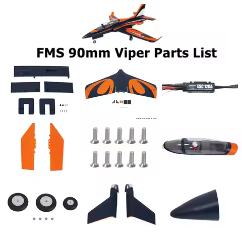 FMS 90mm Viper EDF C Airplane Model Plane Spare Parts Component ESC Servo Cowl Motor Landing Gear Se