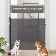 Automatic Retractable Cat Safety Gate, Anti-Jump Pet Barrier for Doorways