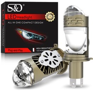 S&D | S&D H4 LED Headlight Bulb Projector Lens Canbus Super Bright 9003/HB2 LED 150W 60000LM 6000K H