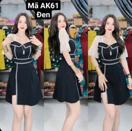 Sét Đầm Phối Ren Tay Loe Kèm Quần Đùi - Mã AK61