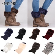 AIPING Leg Warmer Hot Cover Fashion Fur Crochet Knit