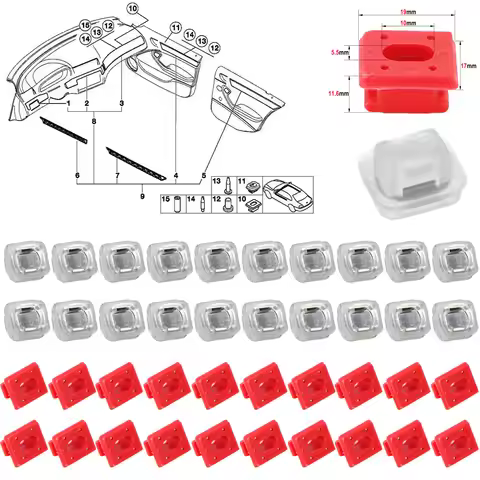 40Pcs Car Door Interior Dashboard Dash Trim Moulding Clips For BMW 3 Series E46 E90 E91 E92 E93 X5 E