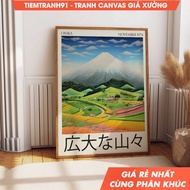 Tranh treo tường Mount Fuji Exhibition Poster - 1974 Osaka Japan Mountain Landscape Wall Art - Color