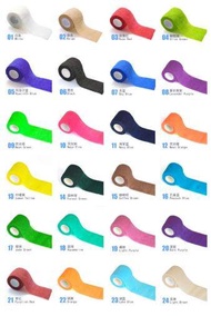 Tattoo Self-Adhesive Bandage 5/10Pcs 2.5cm*450cm/5cm*450cm Blue/Orange Random colour Handle Bandage
