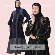 Hikmat Fashion Original A9244 Abaya Hikmat  noerbutikmuslim Gamis