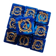 Six sided dragon pattern 16mm dice D6 acrylic DND digital dice 10 pcs running team game