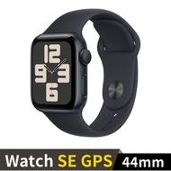 Apple Watch SE 2023 GPS 44mm 午夜鋁錶殼配午夜運動錶帶(S/M)