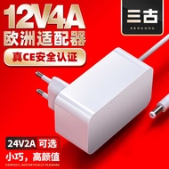 12v4a Wall-Plug Adapter European Standard ce Certified Power Plug 24v2a High-Quality Power Adapter