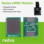 Modul Radxa eMMC, Sehingga 128GB, Serasi dengan Radxa SBC, Boleh Dipasang, Cip Storan