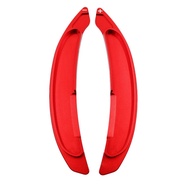 2PCS Red Steering Wheel Shift Lever Paddle Extension Gear Shifter Cover For Mitsubishi Lancer EX Evo