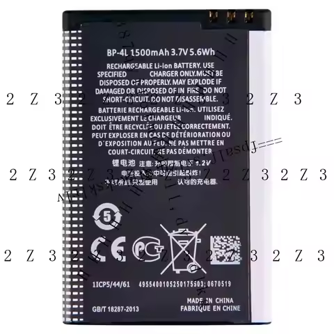 Zx Replacement Battery BP-4L For Nokia E61i E63 E90 N810 E72 E52 E71