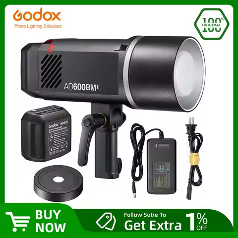 Update Godox AD600BMII AD600BM II Second-Generation 600W Camera Flash 16-Color Light Management Outd