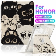 Case for HONOR Pad X9a 11.5"丨Leather + TPU Soft Shell+Transparent Acrylic Back Panel Design丨Horizont