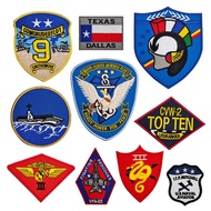 New top gun Zhuangzhi Lingyun 2 Embroidered Badge Velcro Hook hoop Patch Tactical Military VFA-22 Ja