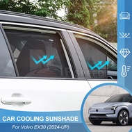 Car Windshield Window Privacy Mesh Blind Sunshade For VOLVO EX30 EX-30 2024 2025 Anti-UV Protection 