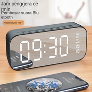 Creative Wireless Bluetooth Speaker Mirror Clock Alarm Clock Wireless Bluetooth Speaker Radio Newspaper Card Speaker Gift Giving