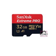 數位NO1SanDisk Extreme Pro MicroSD 32G 32GB 100/90M 記憶卡 公司貨