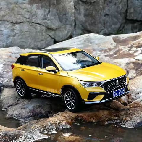 In Stock 1:18 Scale Faw Bestune T77 Alloy Car Model Metal SUV Collection Ornaments Souvenir Die-cast