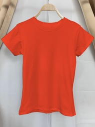 🌈SpinnyHouse🌈 เสื้อยืดผู้หญิง ผ้ายูนิโค่ ทรงรัดรูป แขนสั้นรอบคอ ใส่แล้วดูผอมสุด ผ้ายืดตามตัว สาวอวบก