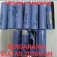 baterai 18650 samsung original bekas berkualitas