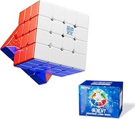 Moyu Aosu V7 4x4 Magnetic Stickerless UV Coated Speed Cube, 4 by 4 Professional Cube, 112 Magnets, A