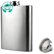 Hip Flask with Funnel, 4 Oz Stainless Steel Whiskey Flask 100% Leak Proof, Portable Pocket Hip Flask for Liquor for Men