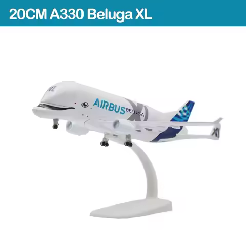 20cm A330 Beluga Diecast Metal Airplane Model Kit With Stand for Adult Plane Aviation Enthusiasts Co
