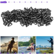 WATTLE 200PCS Clevis Snaps, Black Lightweight Rotating Snaps, Portable Plastic 13mm Spinner Snaps Fi
