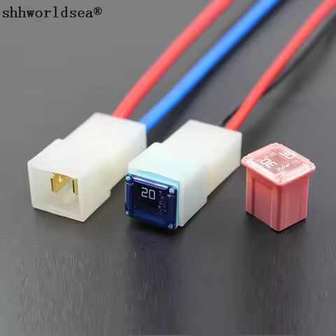 shhworldsea 1set=1pcs fuse +1pcs fuse box choose from short type MAX Large Size Auto Fuse Car Blade 