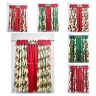 3in1 Smack Sheering Overlap Christmas Curtain (60x72 inches per panel | 180x72 inches total)