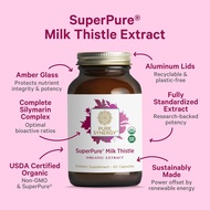 Viên uống cây kế sữa Pure Synergy SuperPure Milk Thistle Extract 60 viên
