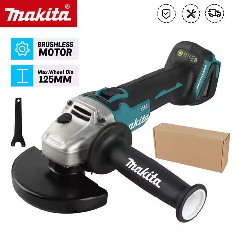 Makita DGA406 Brushless Electric Angle Grinder Rechargeable Cutting Machine 18V High Power Polishing