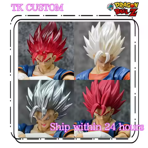 In Stock TK CUSTOM Vegito Head Sculpt Dragon Ball Z SHF Super Saiyan Vegito Head Accessories Anime A