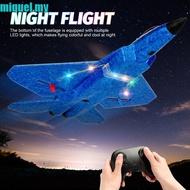 MIQUEL EPP Foam RC Airplane F22 Model, Remote Control Fighter Toy for Kids