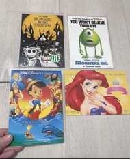 日本絕版大眼仔毛毛怪獸公司杰克Jack Pinocchio 木偶奇遇記皮諾丘電影明信片賀卡postcard。擺設The Nightmare Before Christmas怪誕城之夜Jack skel