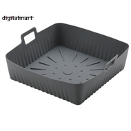 23cm/9Inch Square Large Silicone Air Fryer Liners Mold for  Air Fryer 6-8QT Reusable Airfryer Oven B
