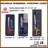 MUNDIAL Tailoring Scissors (Brazil) / Gunting Kain MUNDIAL / Size  8" & 9" / Fabric Scissors
