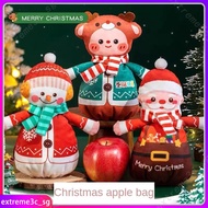 New Christmas Apple Bag Childrens Drawstring Candy Gift Bag Apple Packaging Bag Christmas Eve Decoration