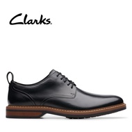 Clarks Mens Aldwin Lace Black Leather Kasut Lelaki
