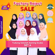 Ori TSC | Set A Tudung Sekolah Awning Scuba Reject