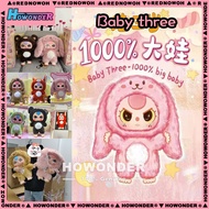 Baby Three 1000% big doll V1 Vinyl face plush toys birthday gifts doll figure Interior decoration sh